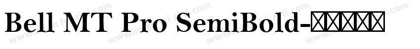 Bell MT Pro SemiBold字体转换